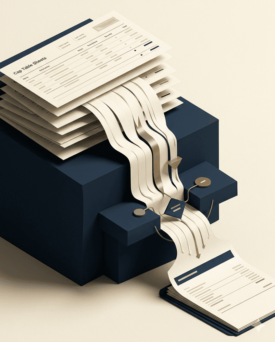 展示资本结构和退出分配流向的首页主视觉图